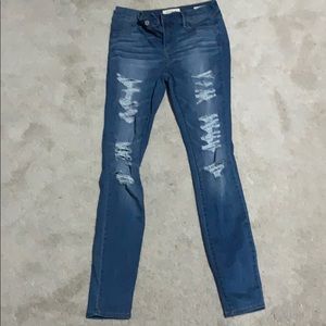 ripped jean jeggings